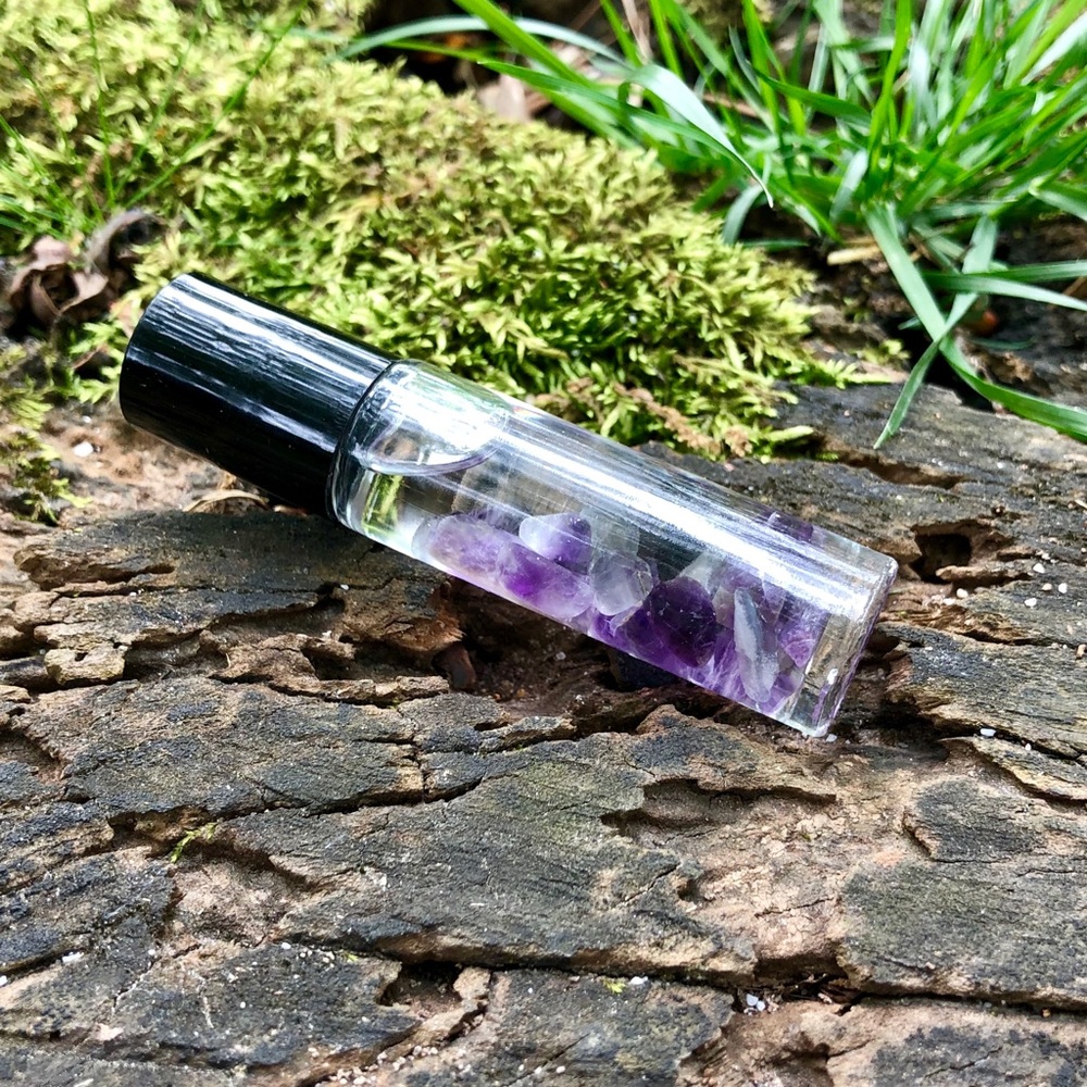 Crystal infused Essential oil blend for Crown Chakra healing